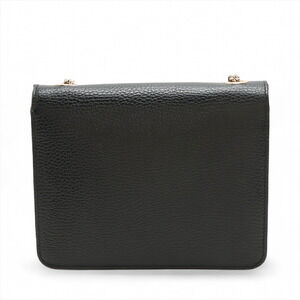 Gucci Chain Shoulder Bag Interlocking GG Black Leather